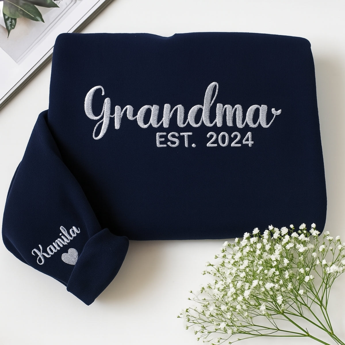 Sweats à capuche assortis brodés personnalisés avec ange et chat démon pour couples