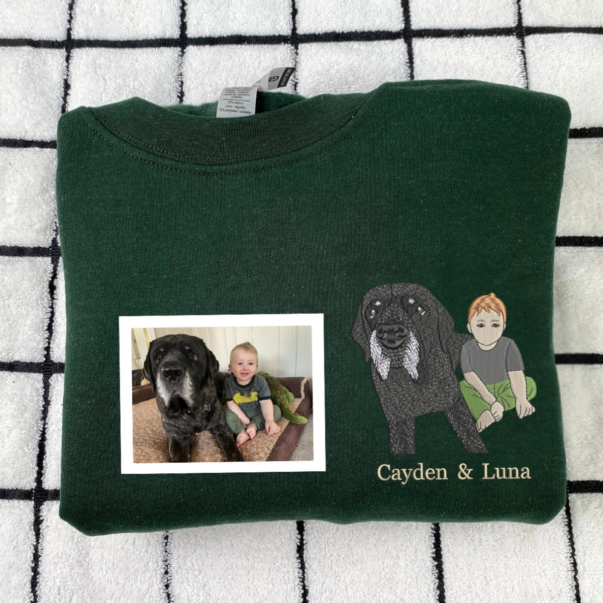 Individuell bestickte Engel- und Dämonenkatze-Kapuzenpullover für Paare