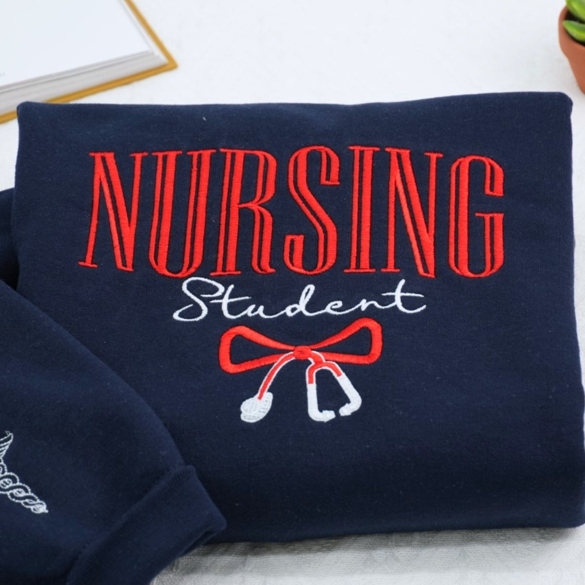 Nursing Student Custom Sweatshirt - Healthcare Embroidered Hoodie - Perfect Nursing School Gift