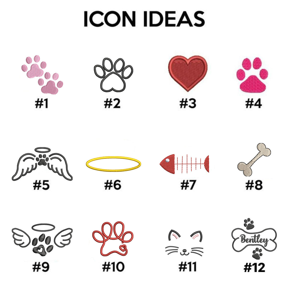 Individuell bestickte Engel- und Dämonenkatze-Kapuzenpullover für Paare