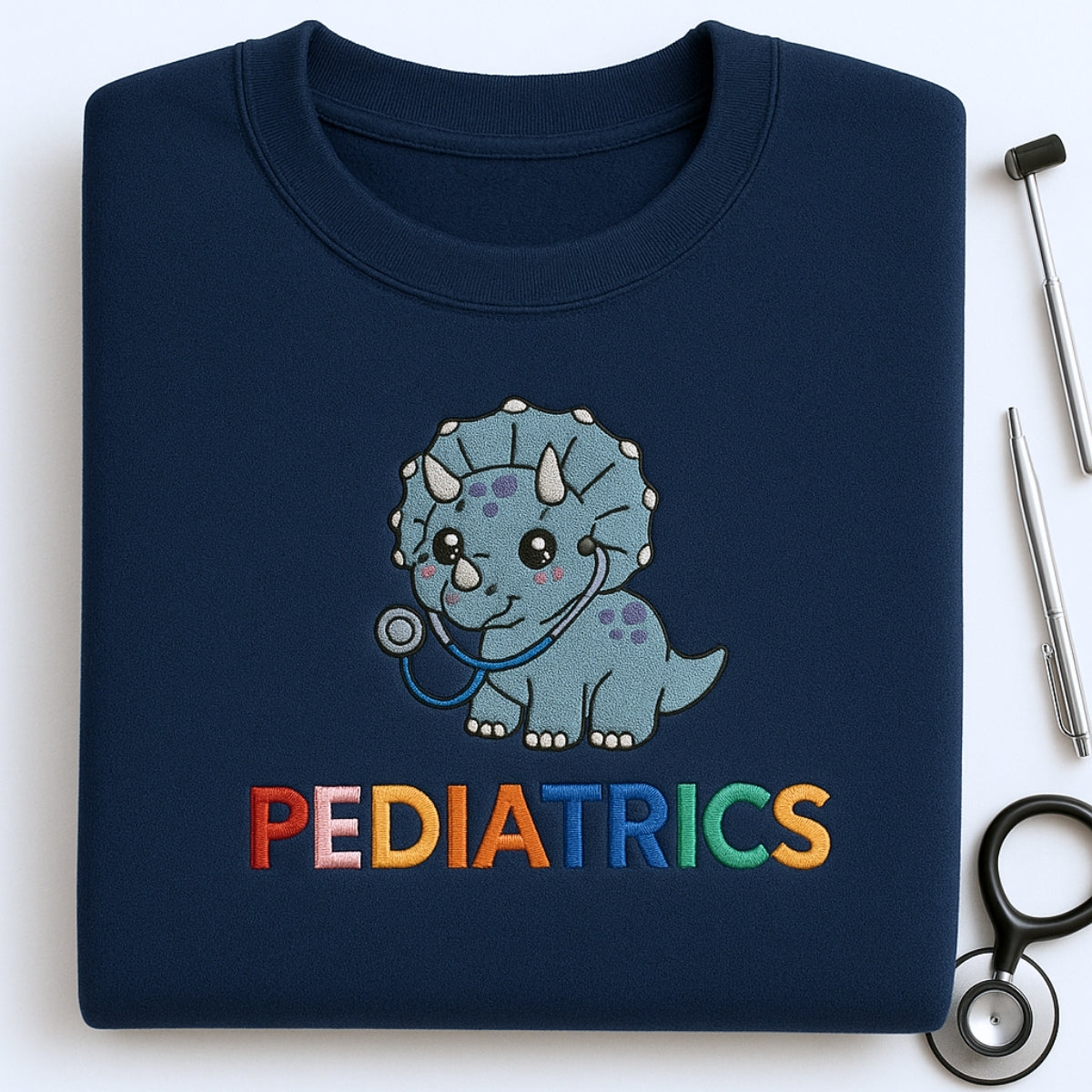 Pediatrics Custom Sweatshirt - Pediatric Nurse Embroidered Hoodie - Perfect Children's Hospital Gift