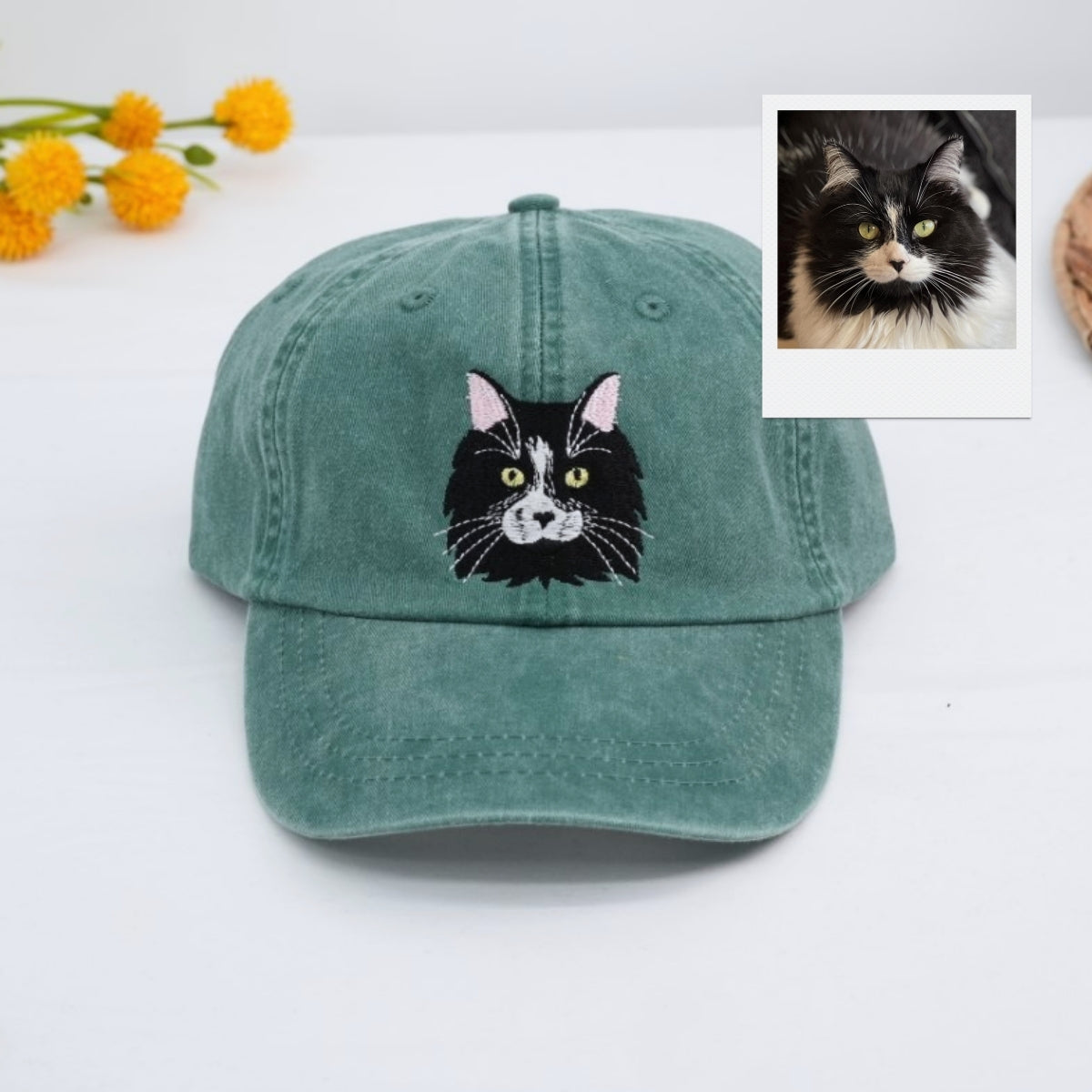 Individuell bestickte Engel- und Dämonenkatze-Kapuzenpullover für Paare
