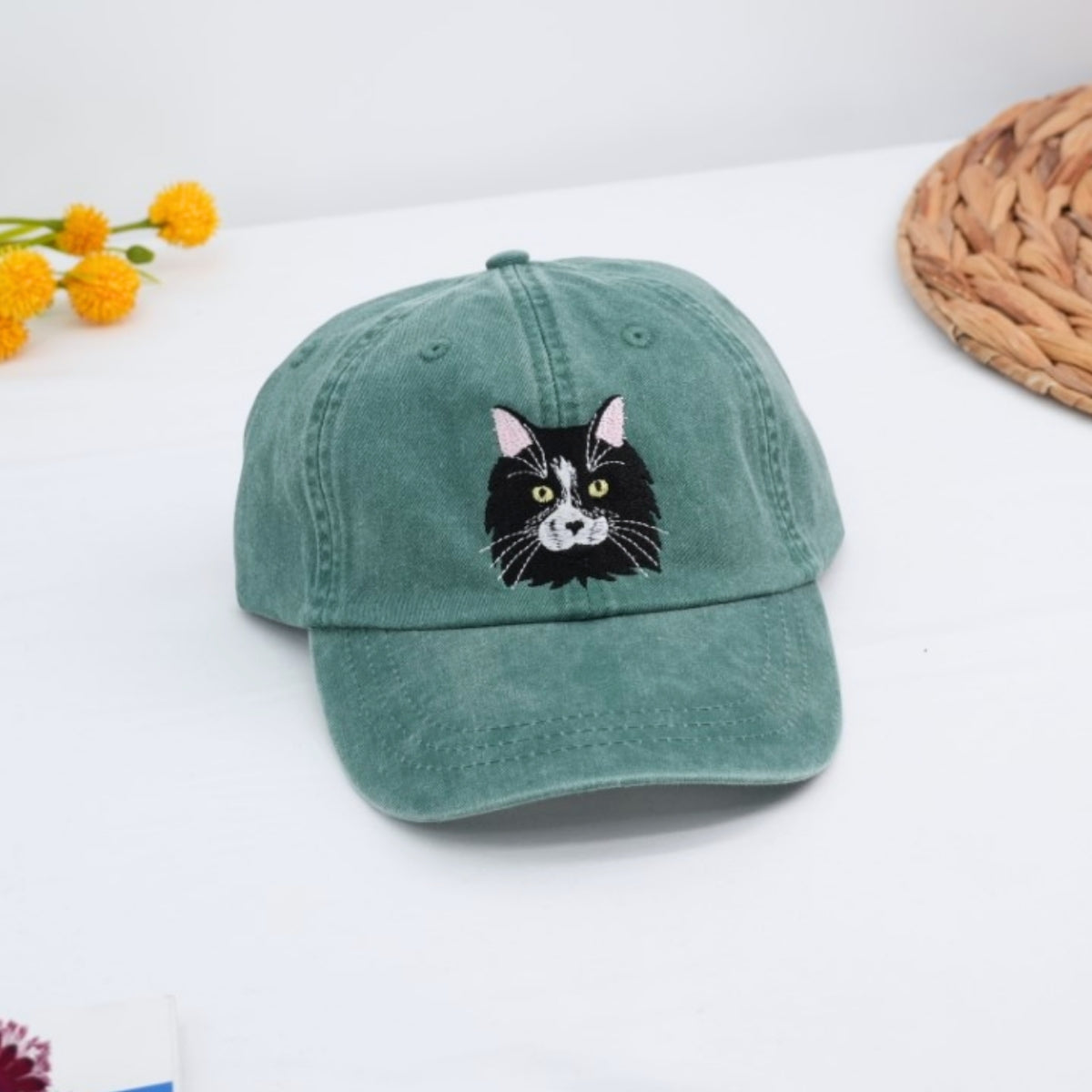Individuell bestickte Engel- und Dämonenkatze-Kapuzenpullover für Paare