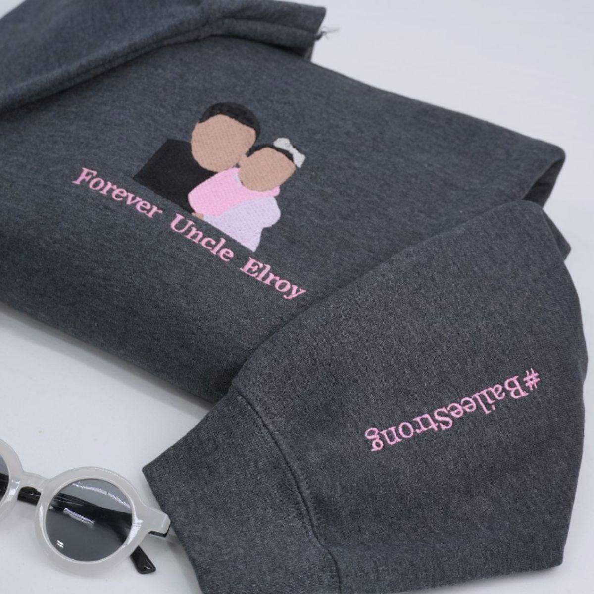 Individuell bestickte Engel- und Dämonenkatze-Kapuzenpullover für Paare