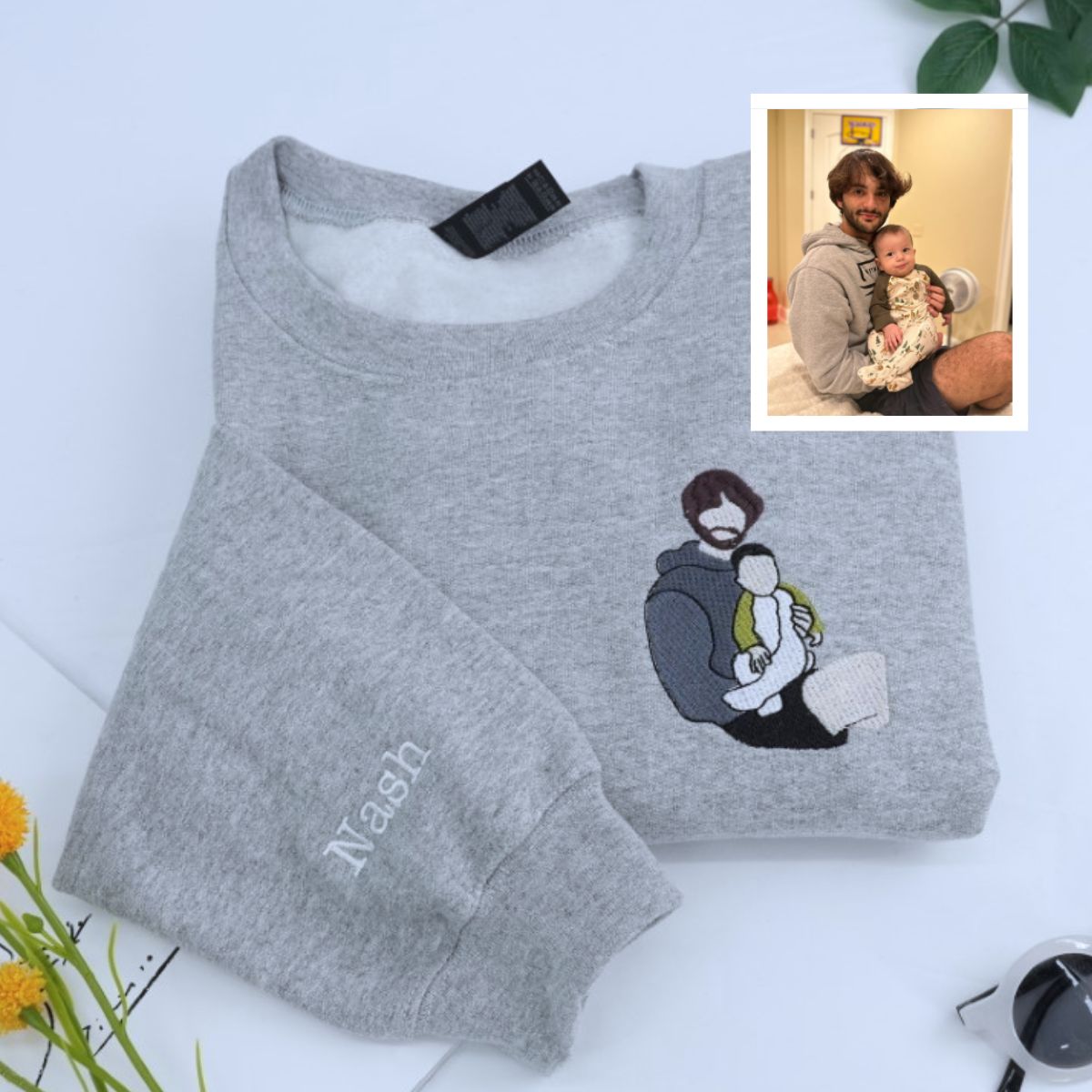 Individuell bestickte Engel- und Dämonenkatze-Kapuzenpullover für Paare