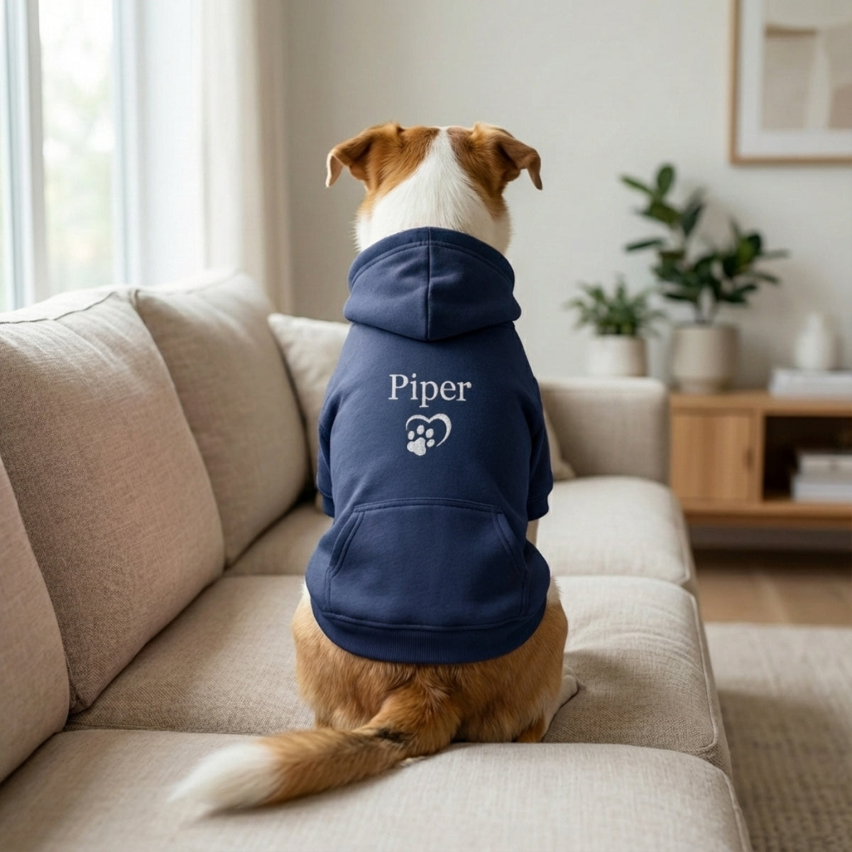 Individuell bestickte Engel- und Dämonenkatze-Kapuzenpullover für Paare