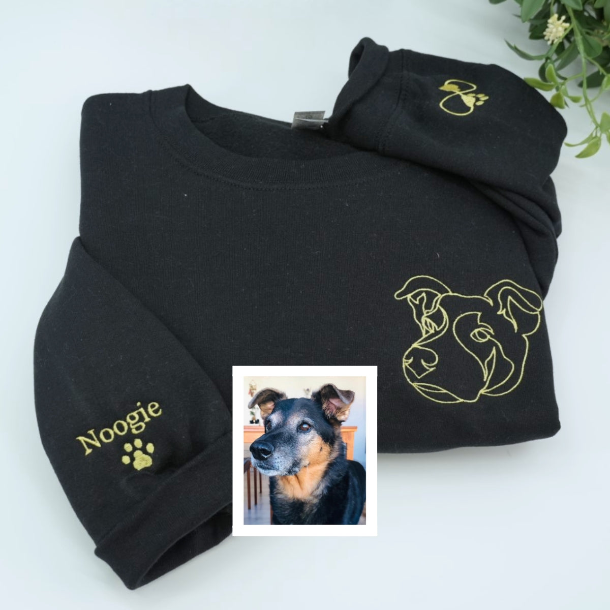 Individuell bestickte Engel- und Dämonenkatze-Kapuzenpullover für Paare