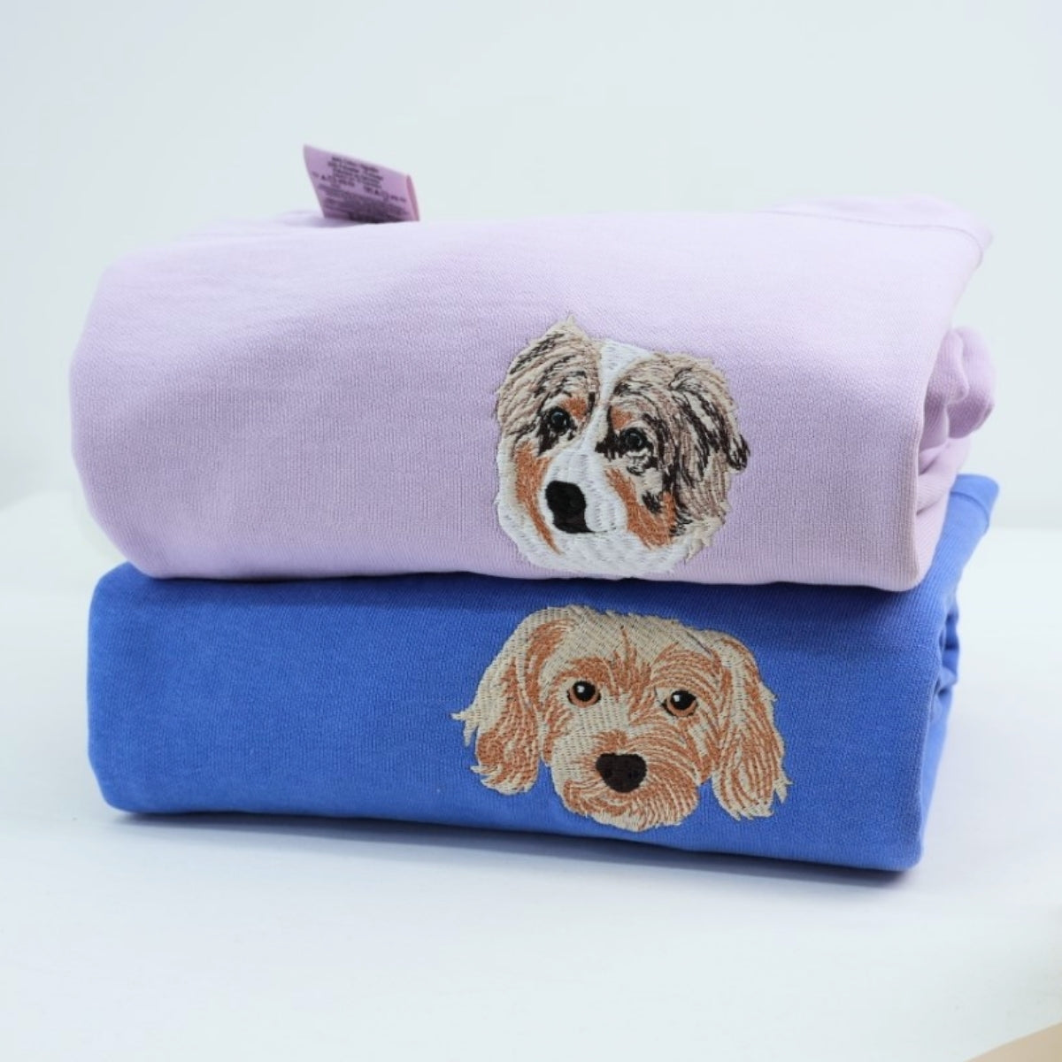 Individuell bestickte Engel- und Dämonenkatze-Kapuzenpullover für Paare