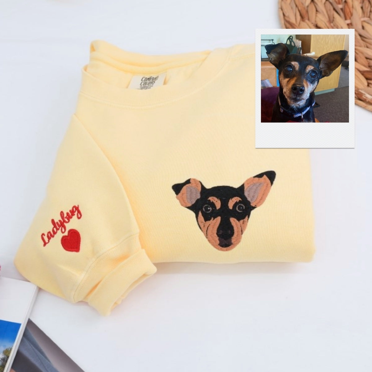 Individuell bestickte Engel- und Dämonenkatze-Kapuzenpullover für Paare