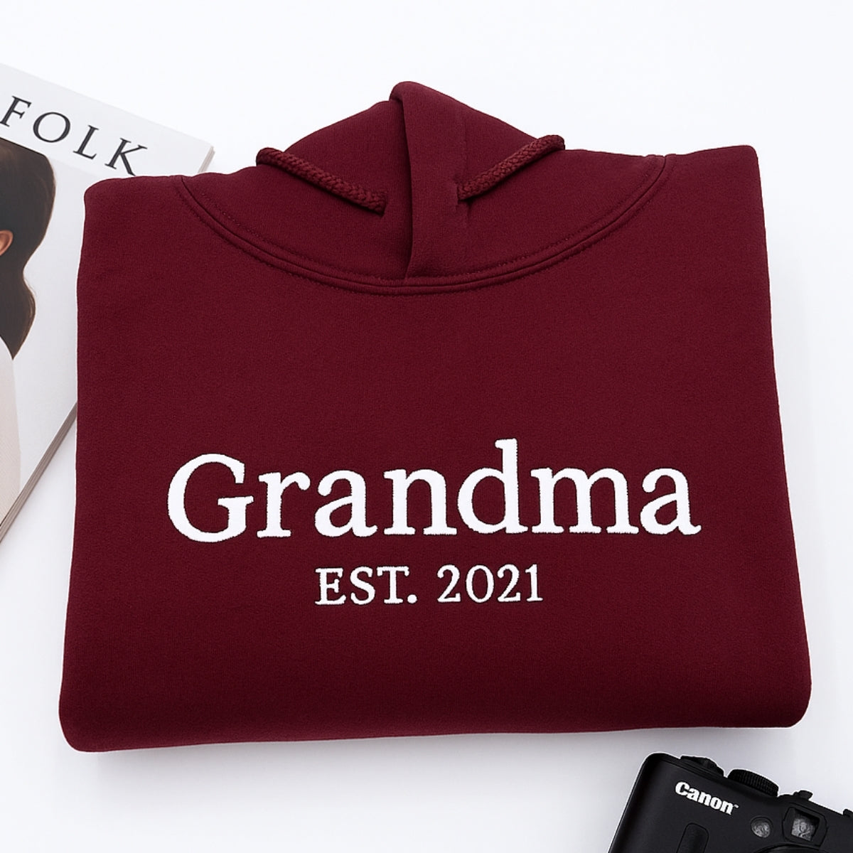 Personalized Grandma Sweatshirt - Custom Grandchildren Names Embroidered - Perfect Grandma Gift