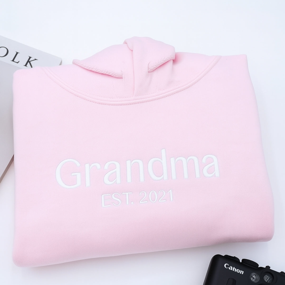 Personalized Grandma Sweatshirt - Custom Grandchildren Names Embroidered - Perfect Grandma Gift