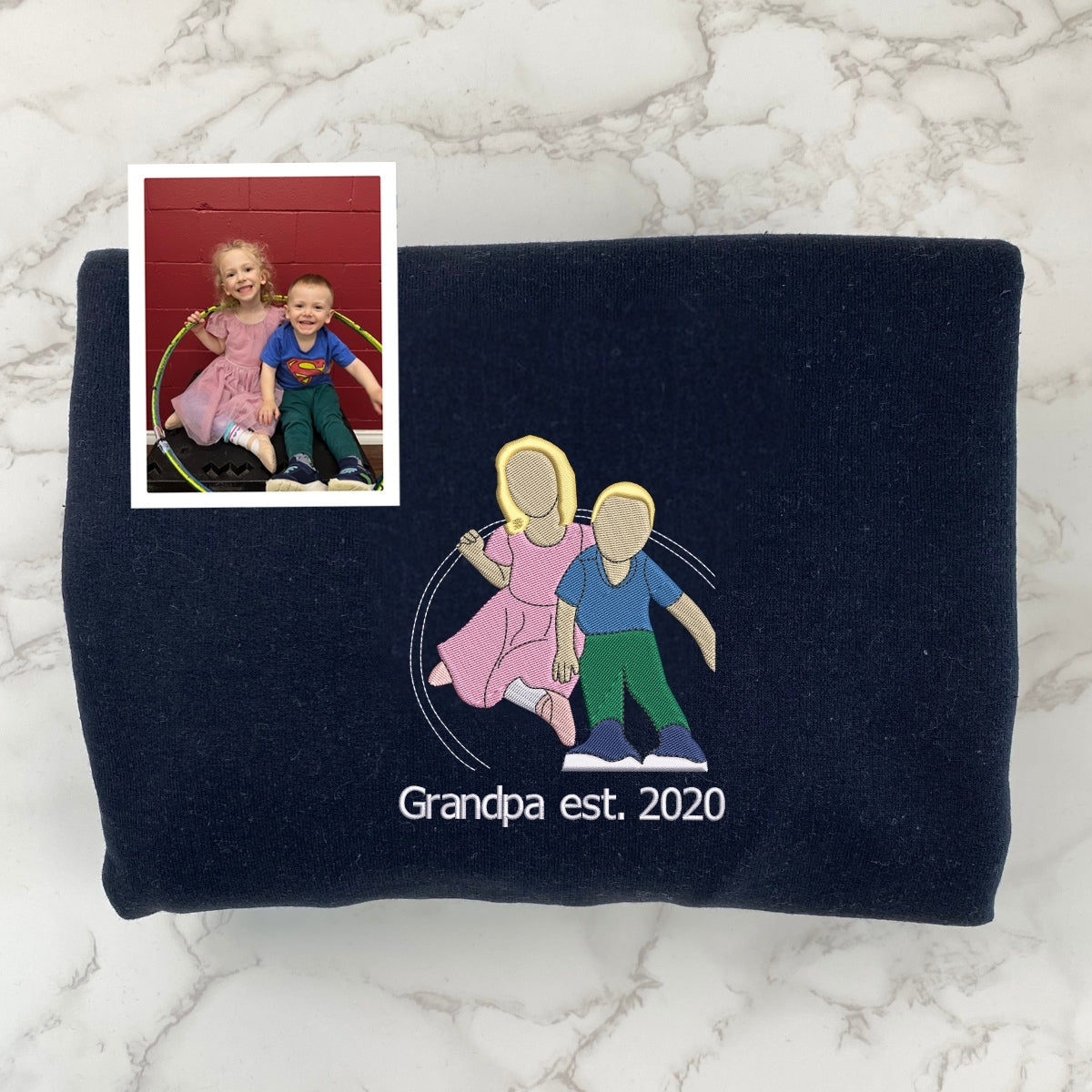 Individuell bestickte Engel- und Dämonenkatze-Kapuzenpullover für Paare