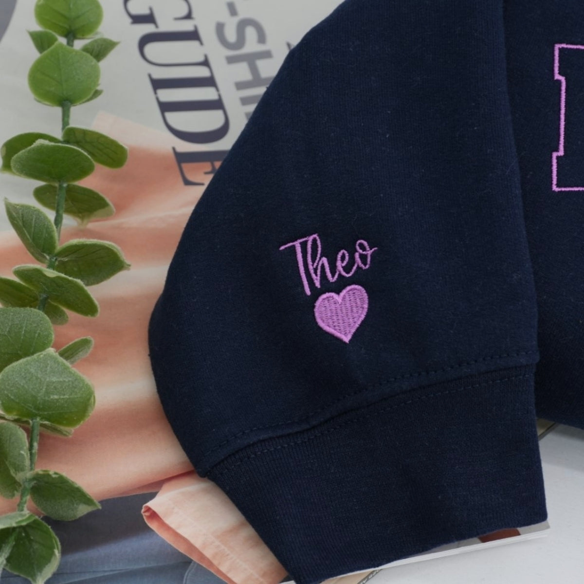 Individuell bestickte Engel- und Dämonenkatze-Kapuzenpullover für Paare