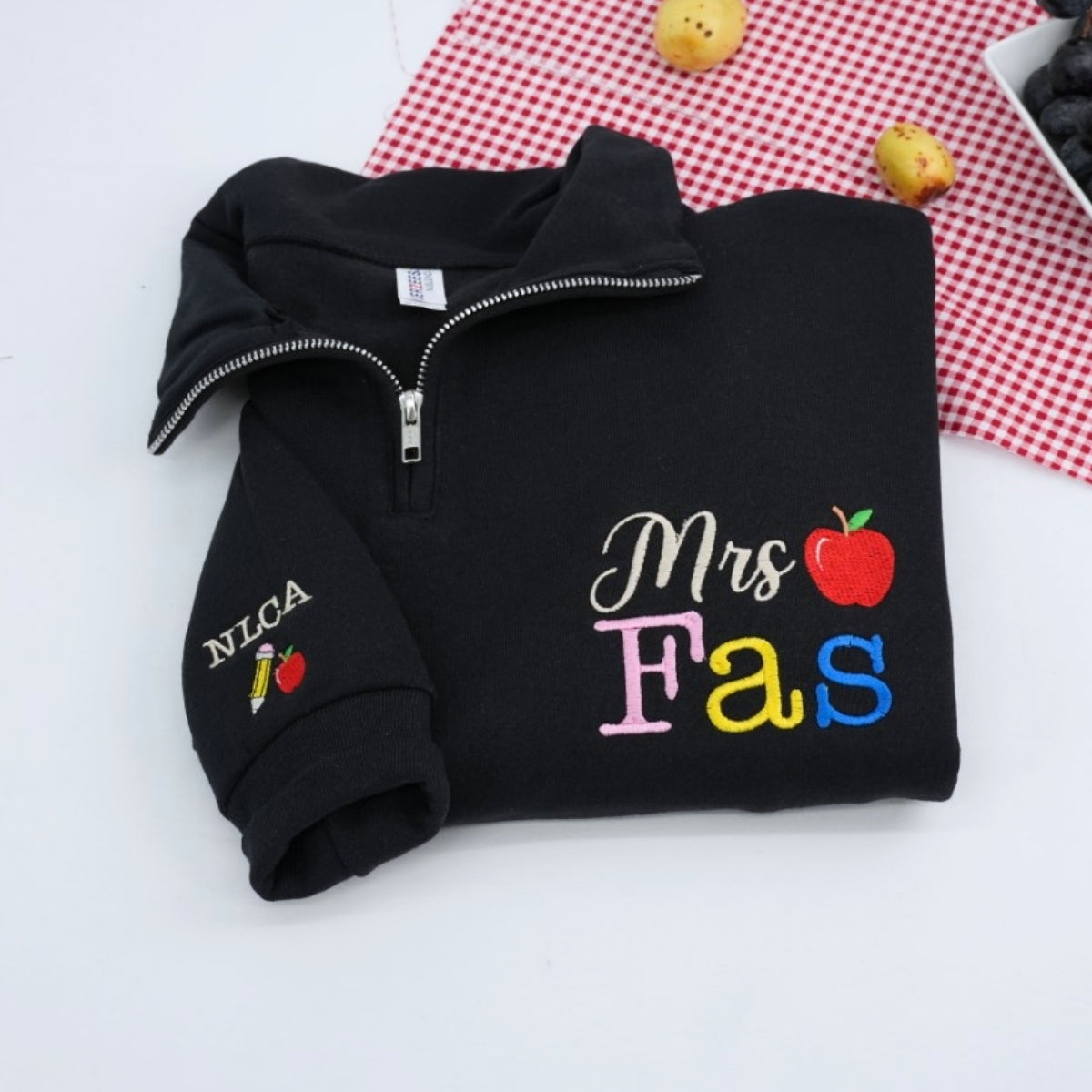 Sweats à capuche assortis brodés personnalisés avec ange et chat démon pour couples