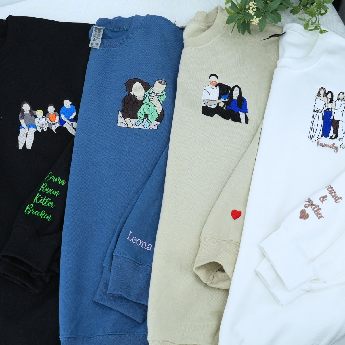 Individuell bestickte Engel- und Dämonenkatze-Kapuzenpullover für Paare