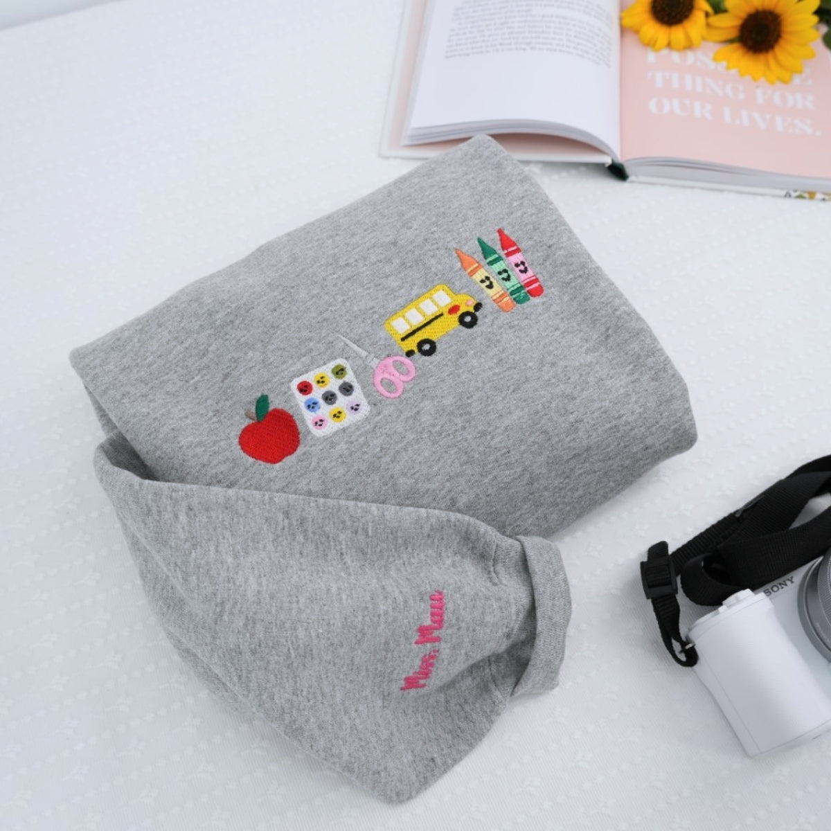 Individuell bestickte Engel- und Dämonenkatze-Kapuzenpullover für Paare