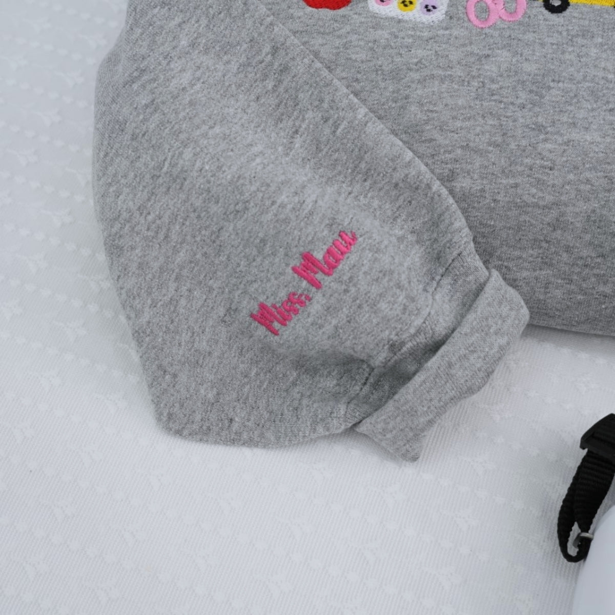 Individuell bestickte Engel- und Dämonenkatze-Kapuzenpullover für Paare