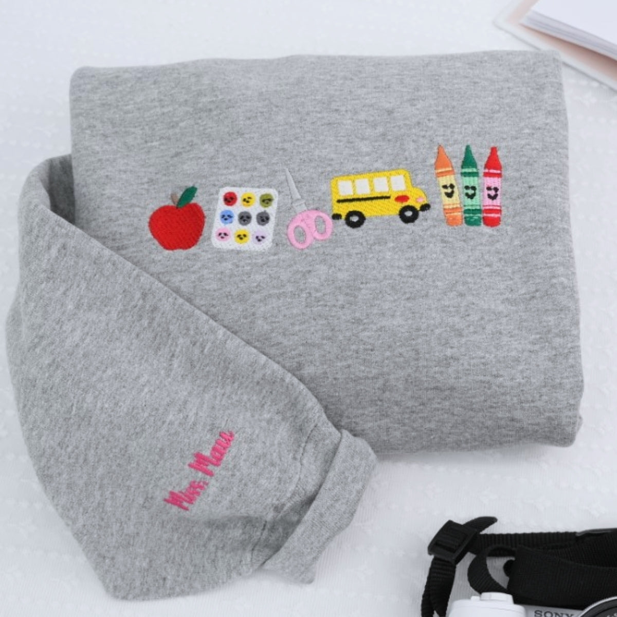 Individuell bestickte Engel- und Dämonenkatze-Kapuzenpullover für Paare