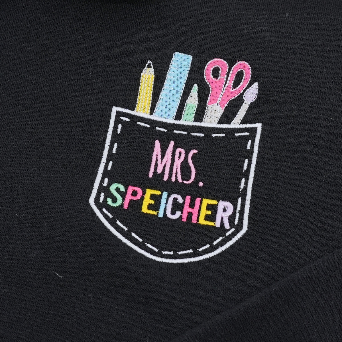 Personalized Teacher Team Zip Up Hoodies - Custom Name Embroidered School Staff Sweatshirts - Bulk Order