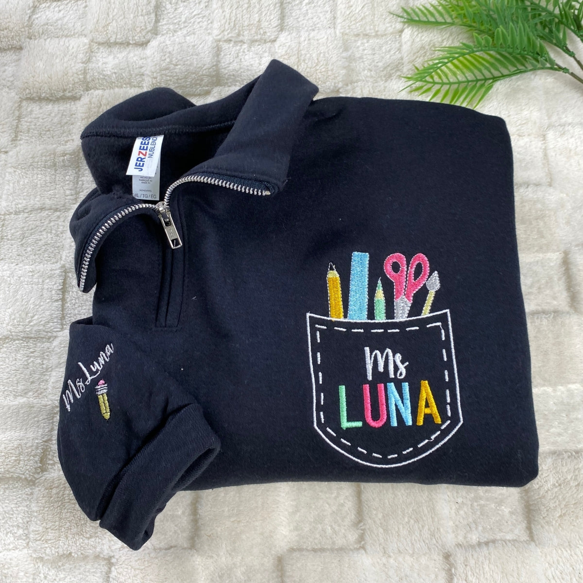 Sweats à capuche assortis brodés personnalisés avec ange et chat démon pour couples