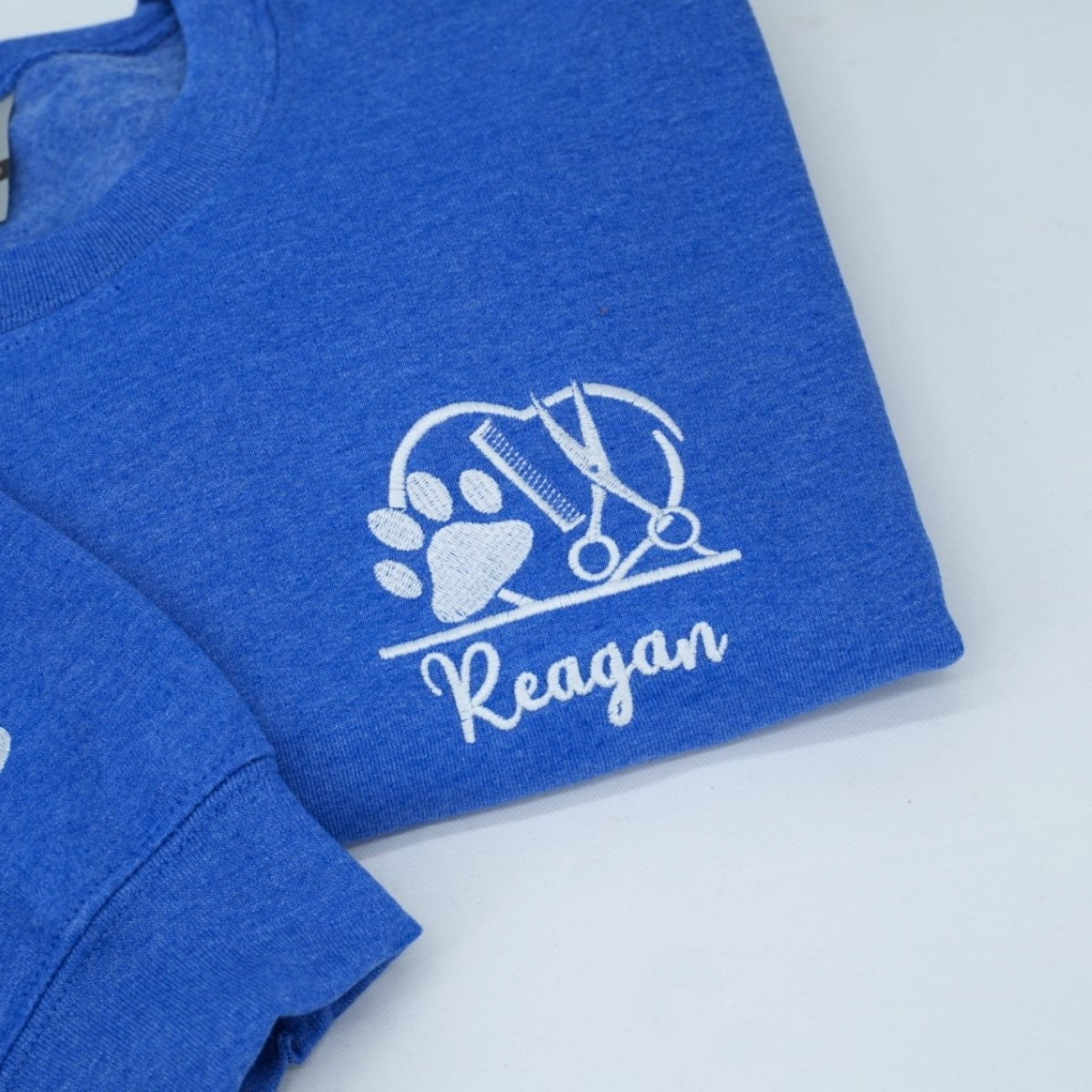 Pet Care Professional Custom Sweatshirts - Veterinary Embroidered Logo - Personalized Vet Tech Gift