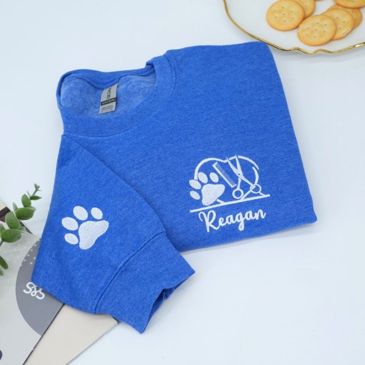 Pet Care Professional Custom Sweatshirts - Veterinary Embroidered Logo - Personalized Vet Tech Gift