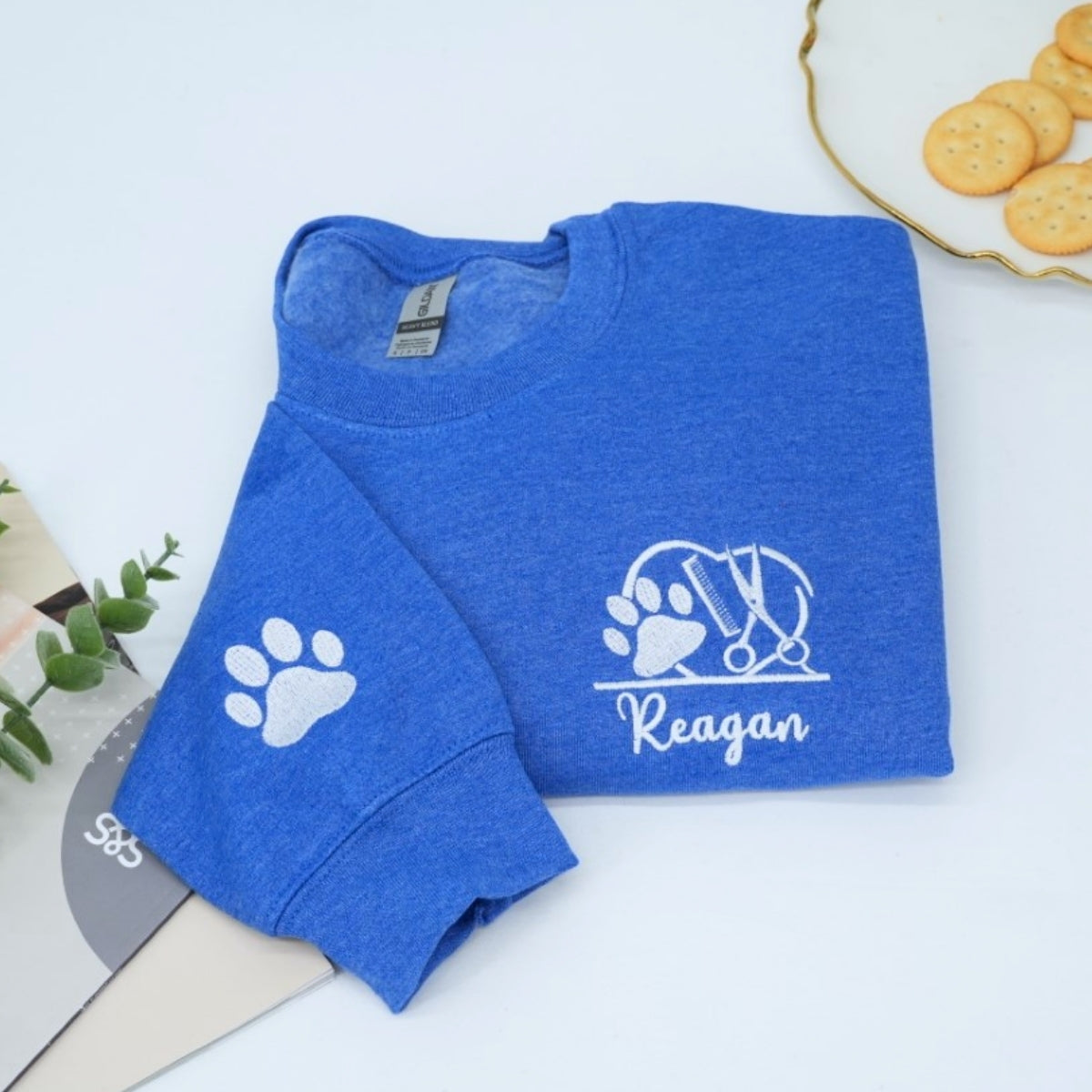 Pet Care Professional Custom Sweatshirts - Veterinary Embroidered Logo - Personalized Vet Tech Gift