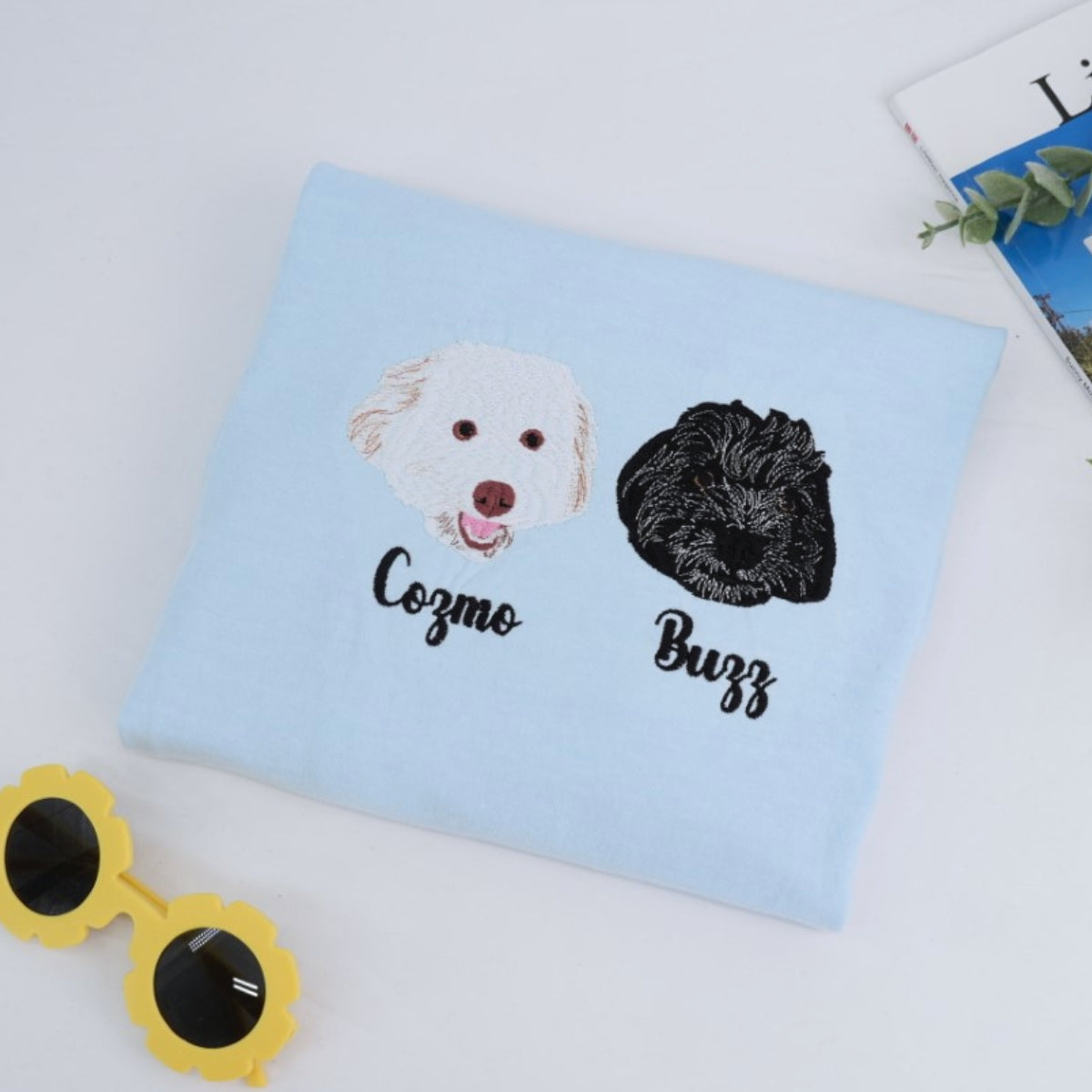 Sweats à capuche assortis brodés personnalisés avec ange et chat démon pour couples