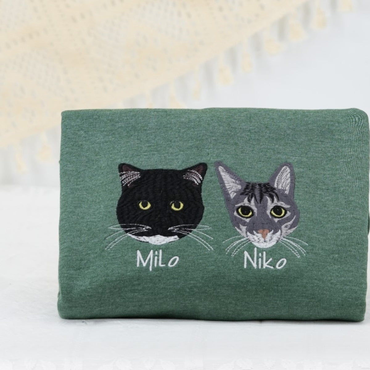 Sweats à capuche assortis brodés personnalisés avec ange et chat démon pour couples