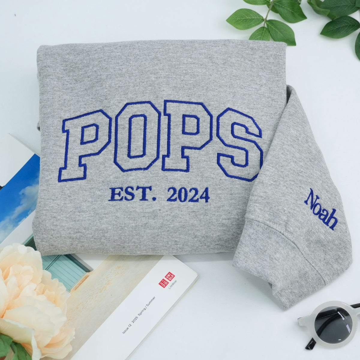 Individuell bestickte Engel- und Dämonenkatze-Kapuzenpullover für Paare