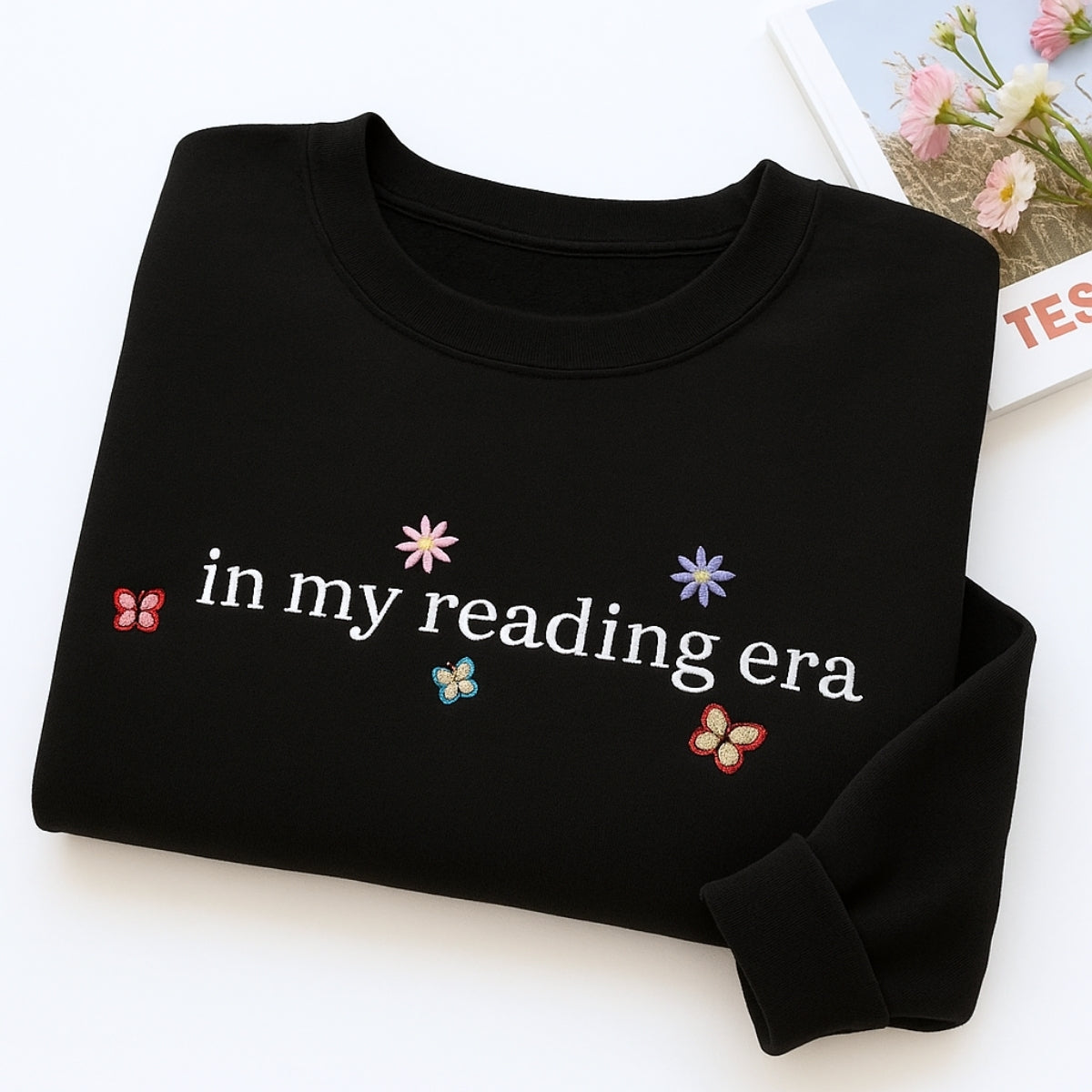 Reading Era Hoodies - Book Lover Era Embroidered Sweatshirts - Perfect Bookish Gift