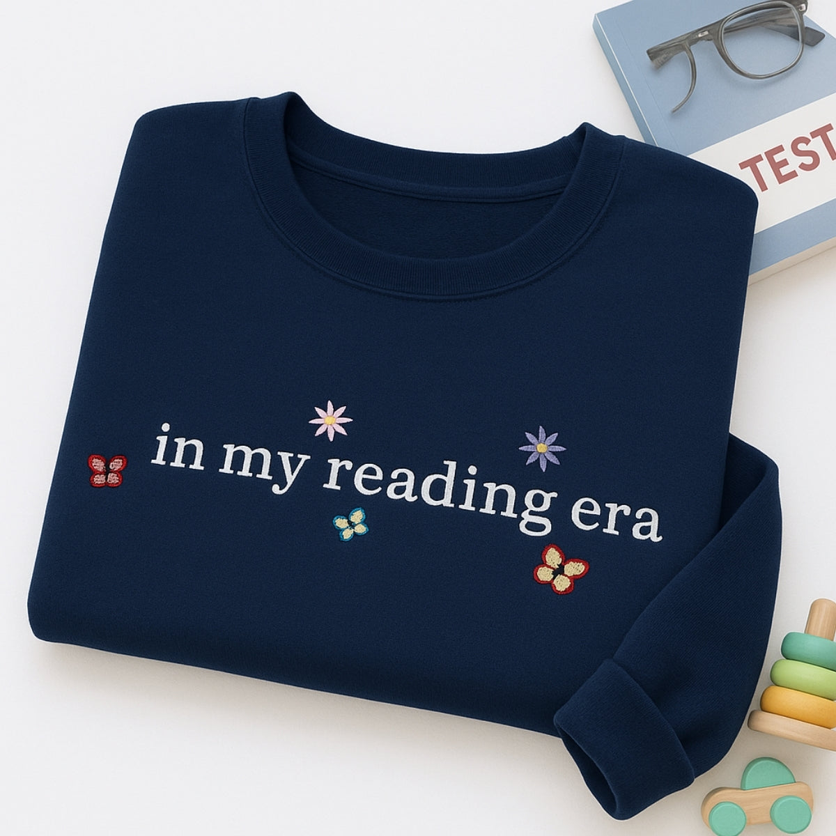 Reading Era Hoodies - Book Lover Era Embroidered Sweatshirts - Perfect Bookish Gift