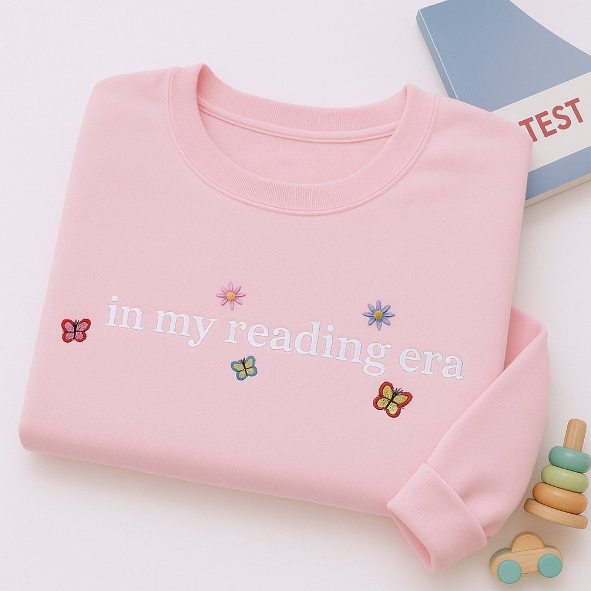 Reading Era Hoodies - Book Lover Era Embroidered Sweatshirts - Perfect Bookish Gift
