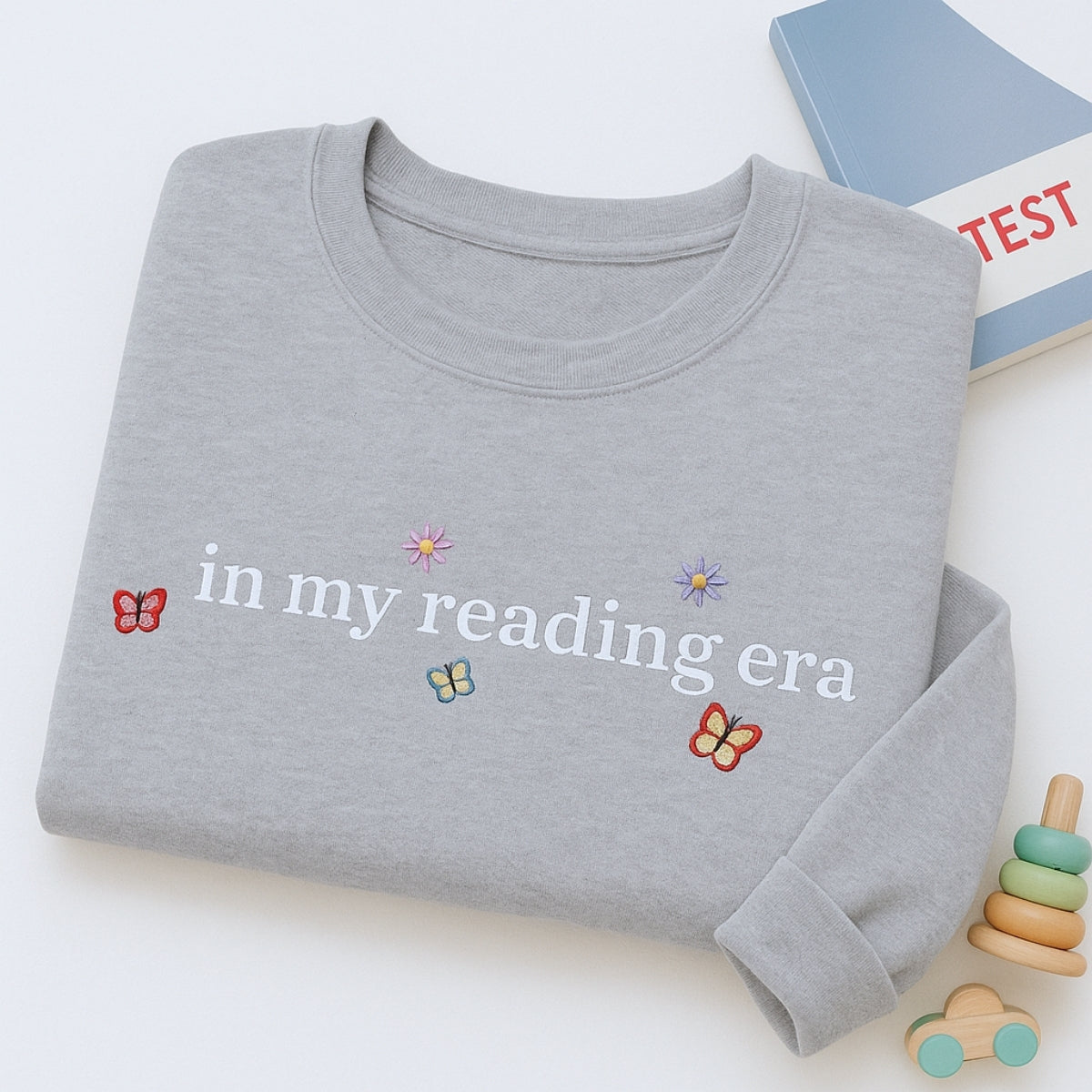 Reading Era Hoodies - Book Lover Era Embroidered Sweatshirts - Perfect Bookish Gift