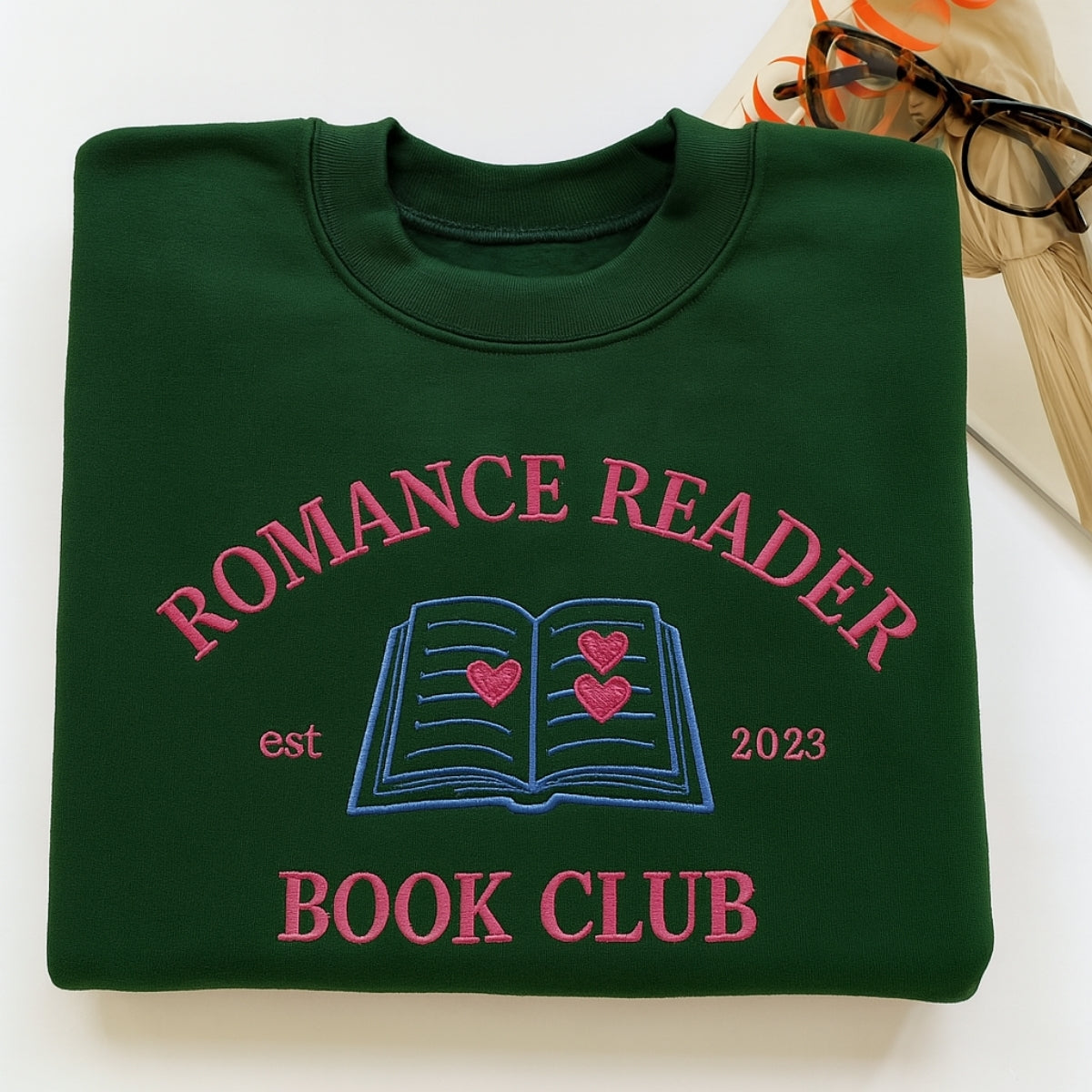 Romance Reader Hoodies - Romance Book Club Embroidered Sweatshirts - Perfect Bookish Gift