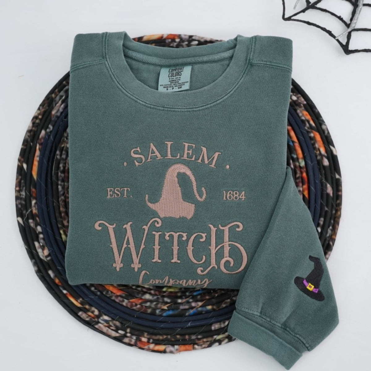 Individuell bestickte Engel- und Dämonenkatze-Kapuzenpullover für Paare