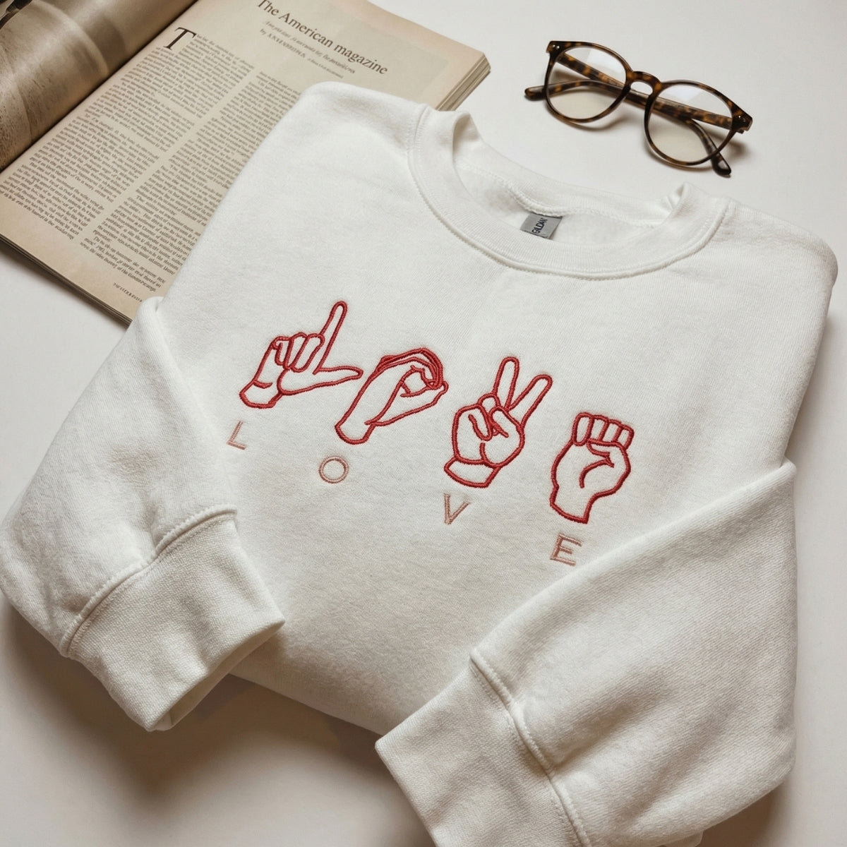 Individuell bestickte Engel- und Dämonenkatze-Kapuzenpullover für Paare