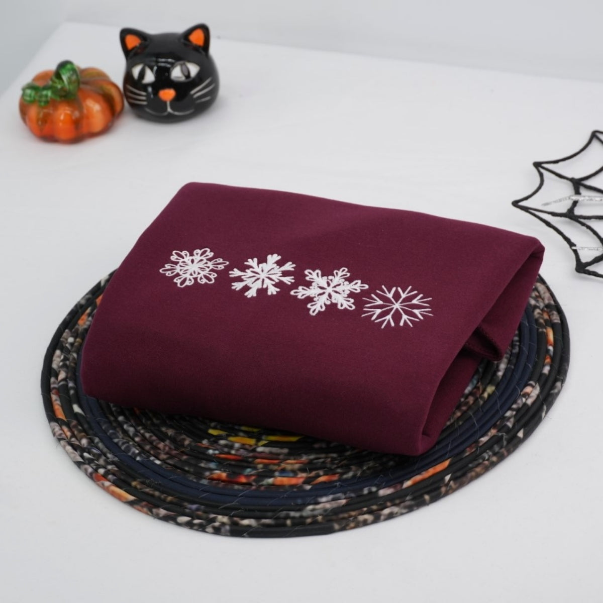 Snowflake Custom Hoodies - Winter Embroidered Sweatshirts - Perfect Holiday Christmas Gift