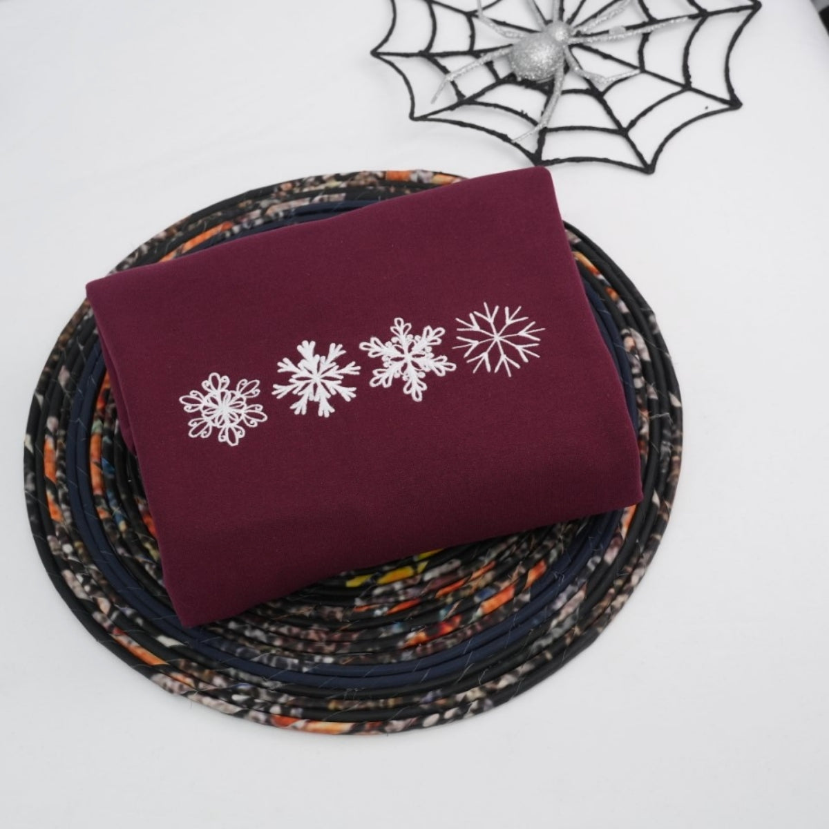 Snowflake Custom Hoodies - Winter Embroidered Sweatshirts - Perfect Holiday Christmas Gift