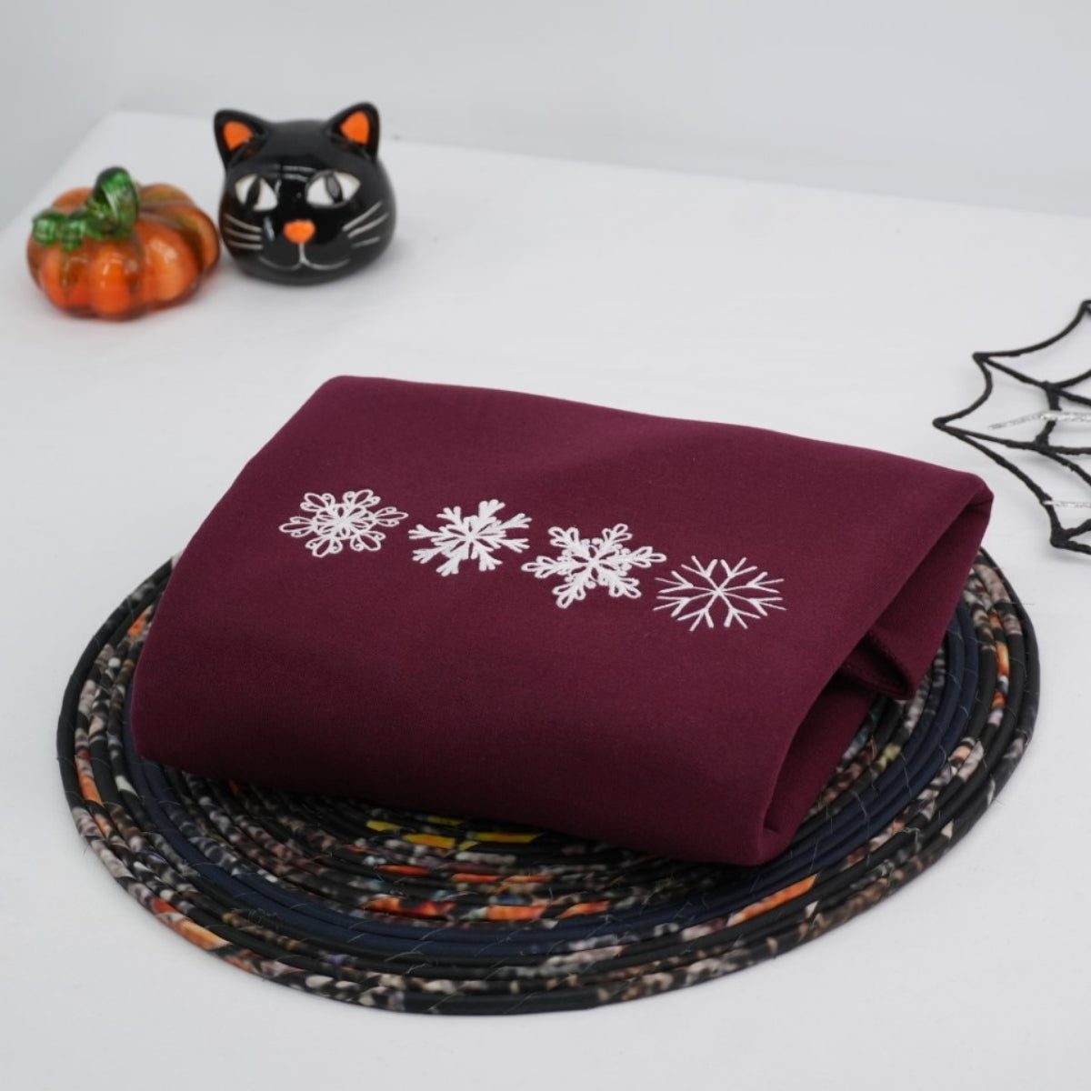 Snowflake Custom Hoodies - Winter Embroidered Sweatshirts - Perfect Holiday Christmas Gift