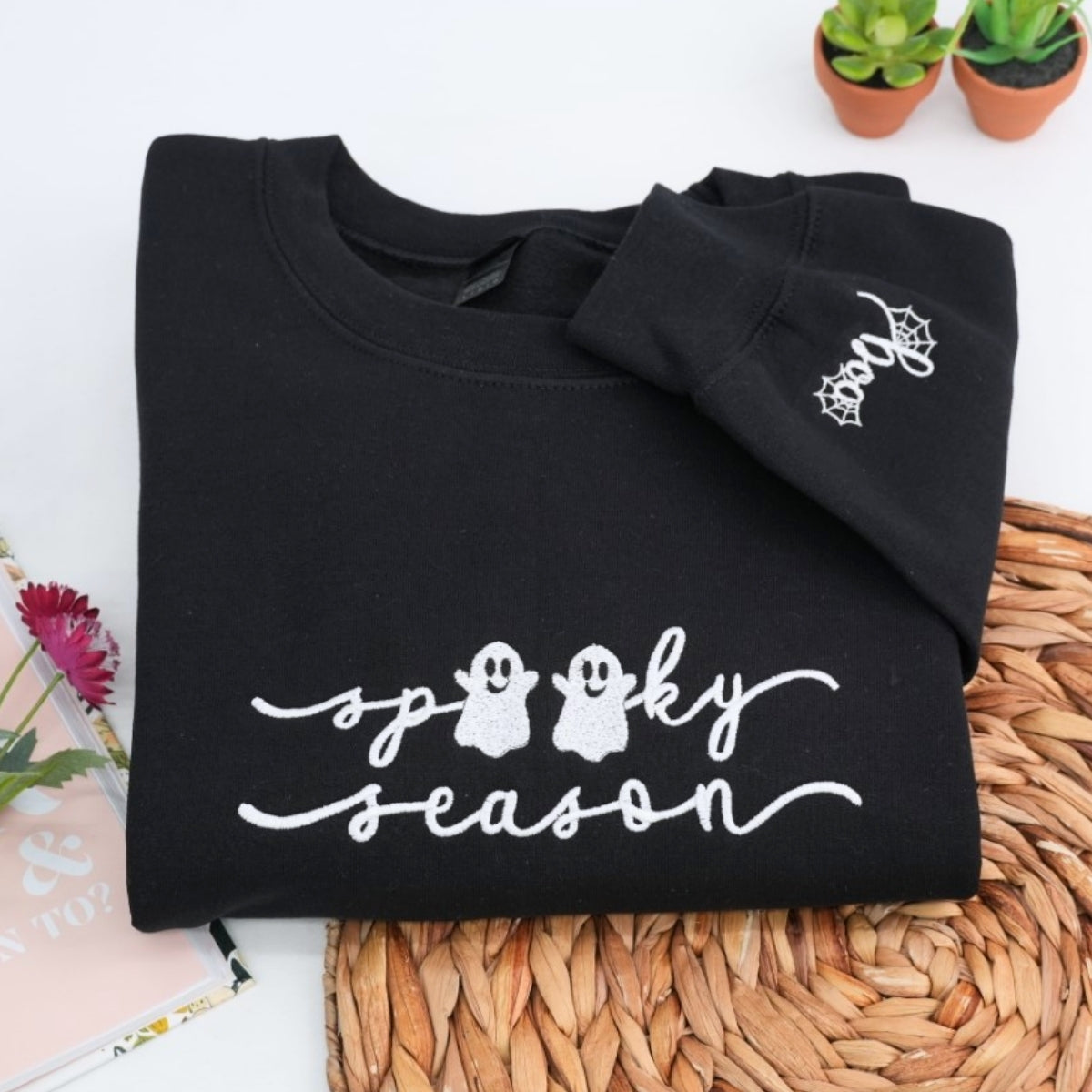Sweats à capuche assortis brodés personnalisés avec ange et chat démon pour couples