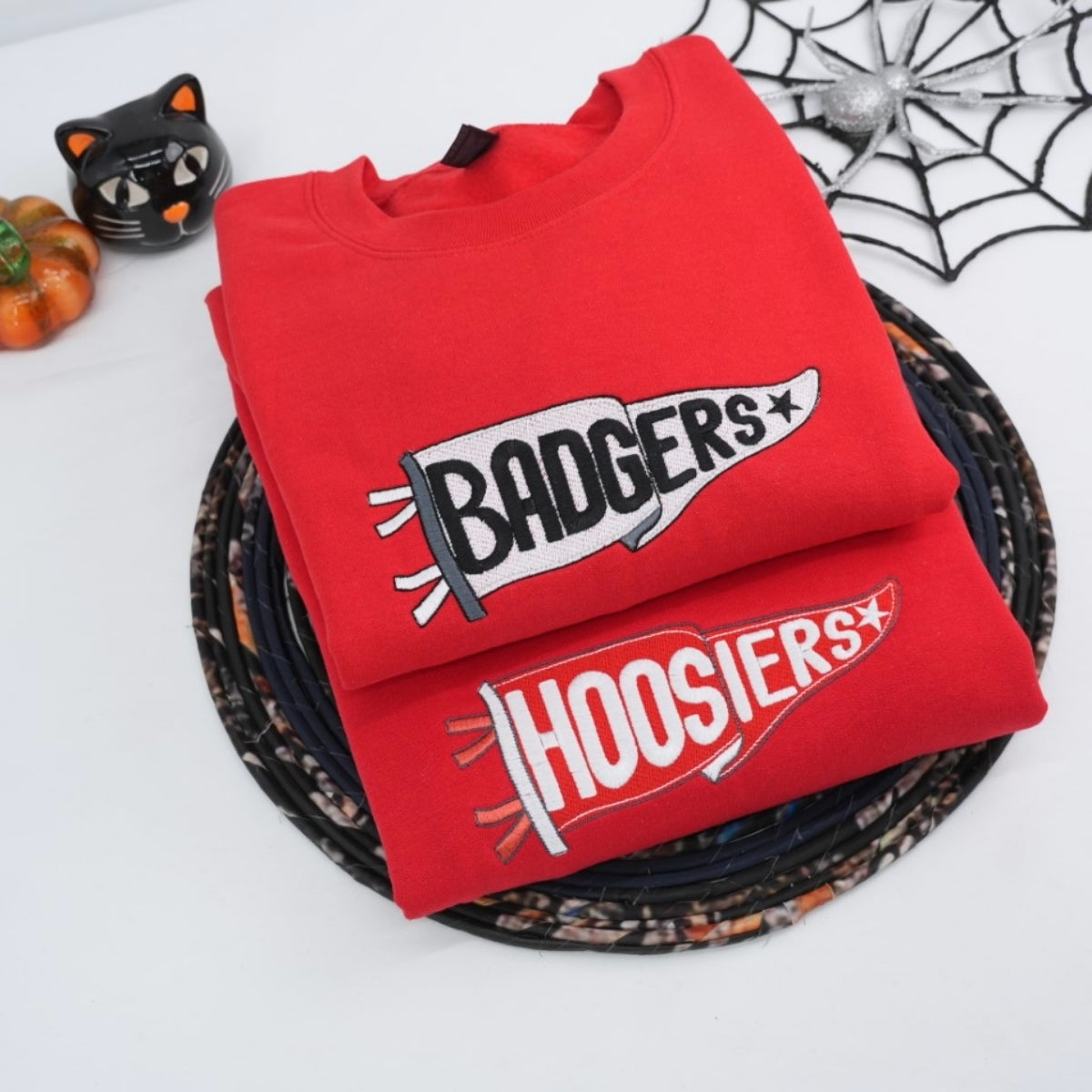 Sweats à capuche assortis brodés personnalisés avec ange et chat démon pour couples