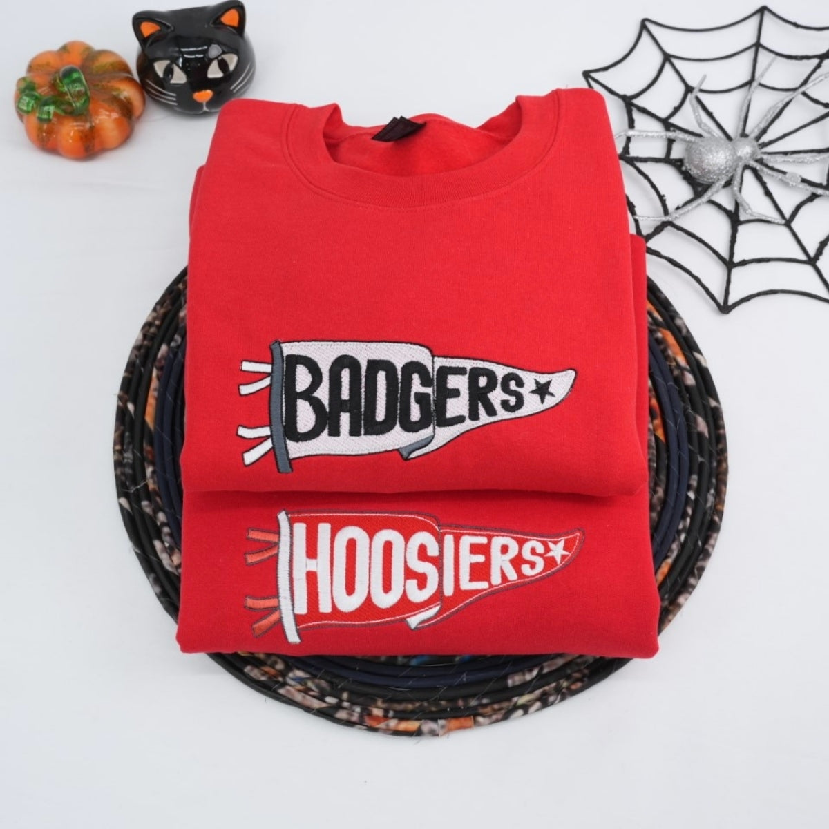 Sweats à capuche assortis brodés personnalisés avec ange et chat démon pour couples