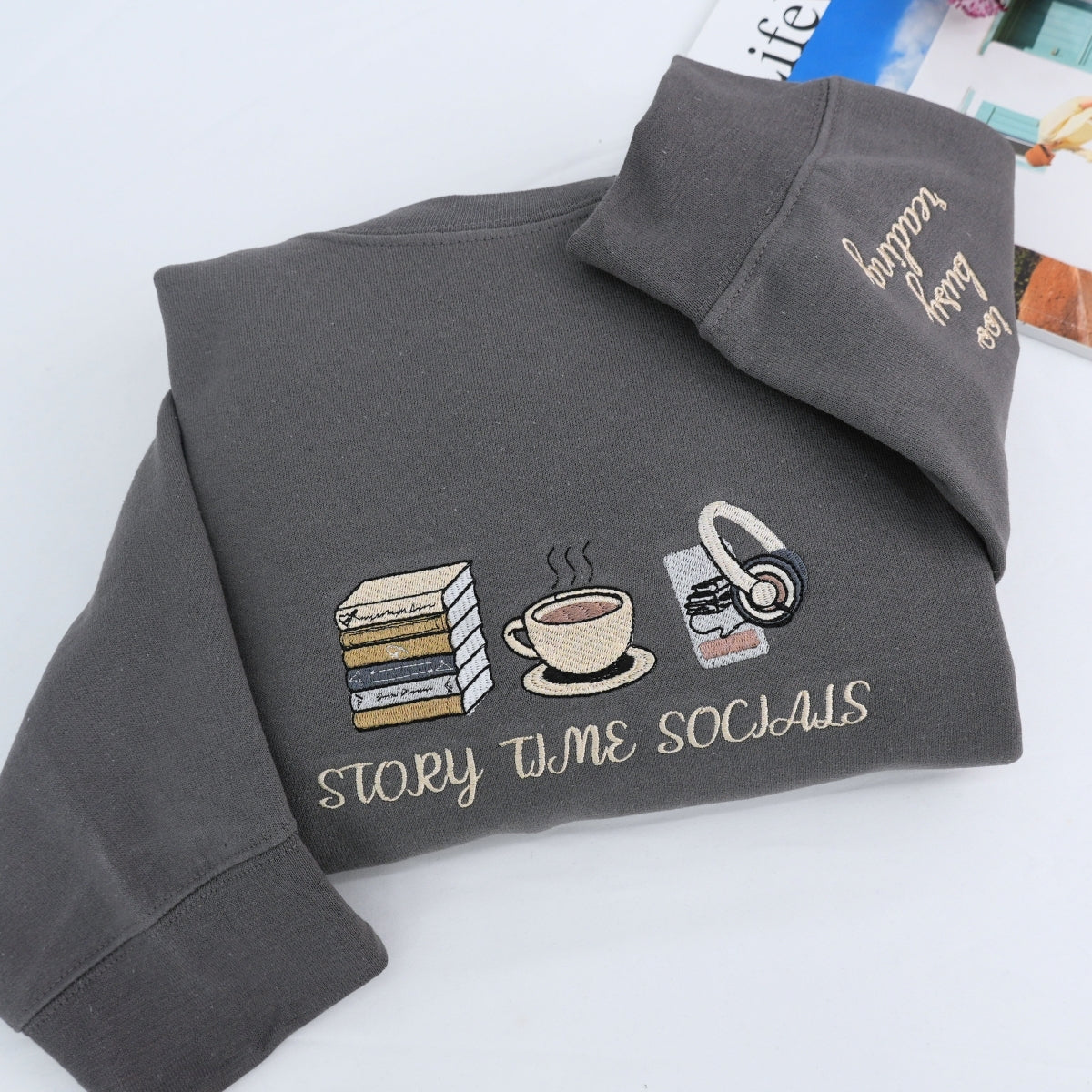 Sweats à capuche assortis brodés personnalisés avec ange et chat démon pour couples