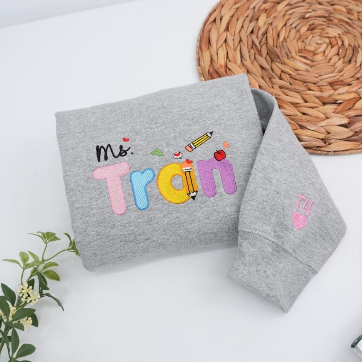 Individuell bestickte Engel- und Dämonenkatze-Kapuzenpullover für Paare