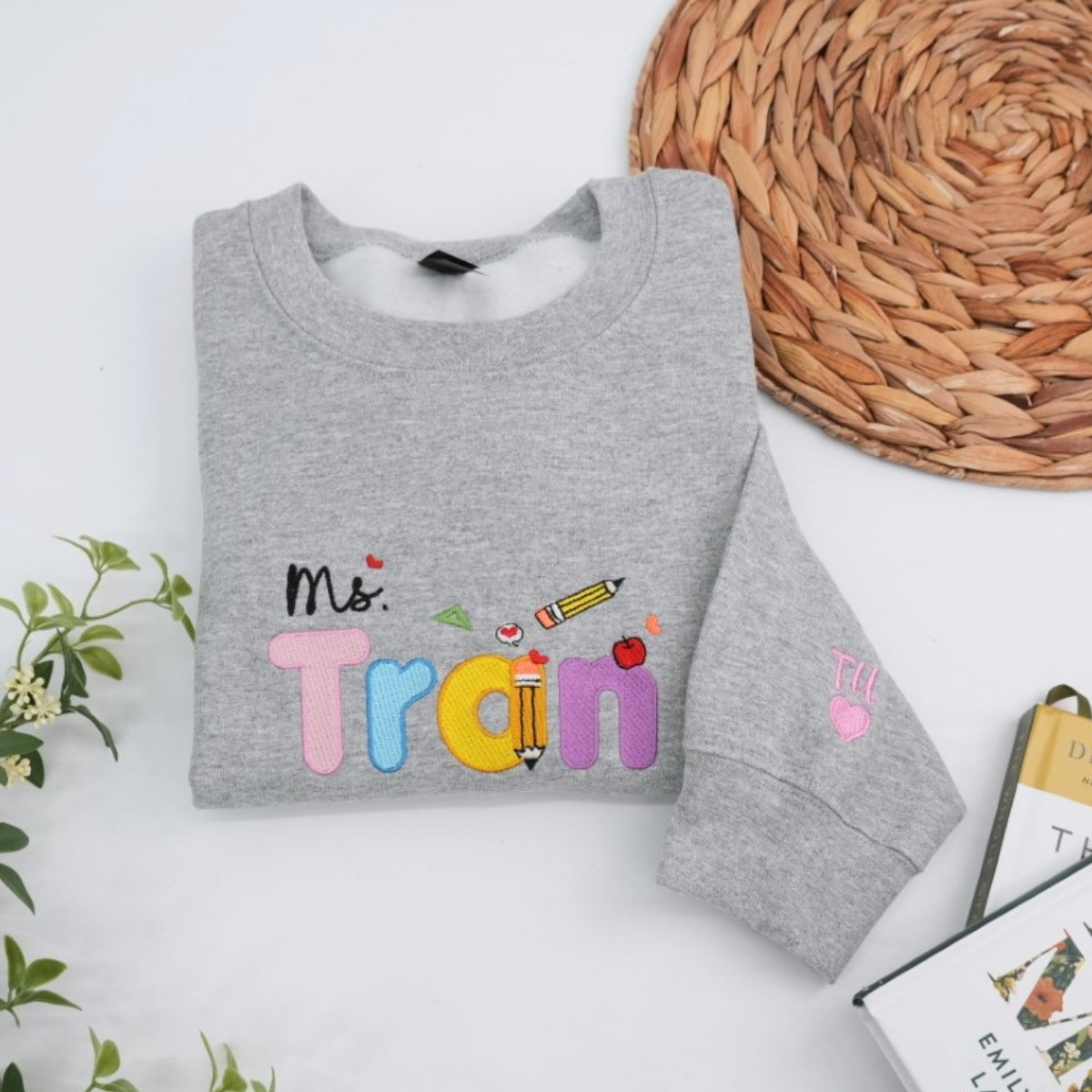 Individuell bestickte Engel- und Dämonenkatze-Kapuzenpullover für Paare