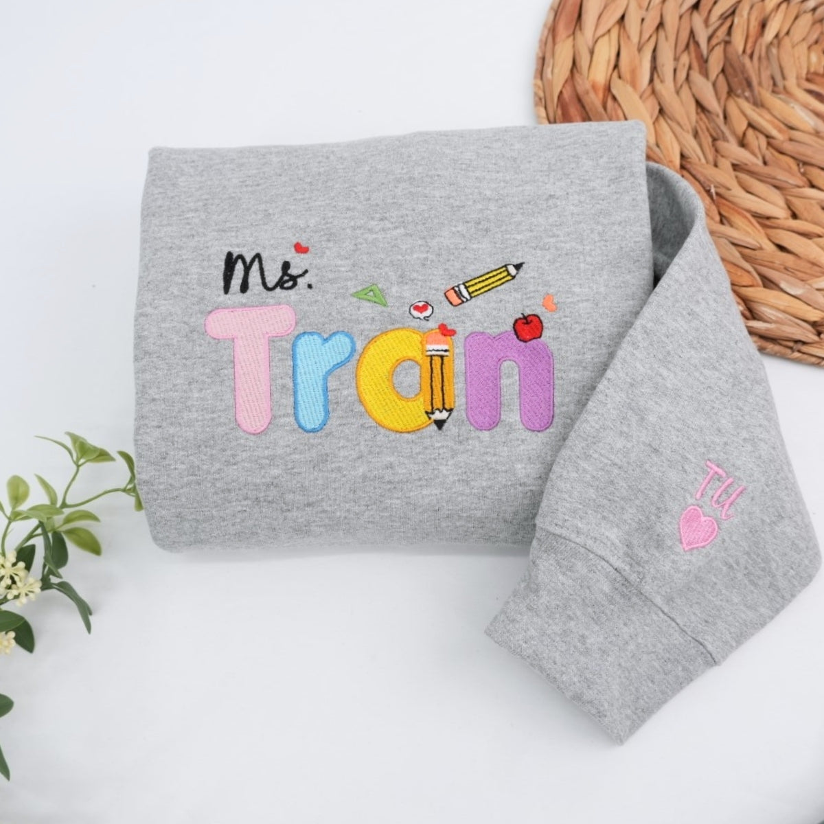 Individuell bestickte Engel- und Dämonenkatze-Kapuzenpullover für Paare