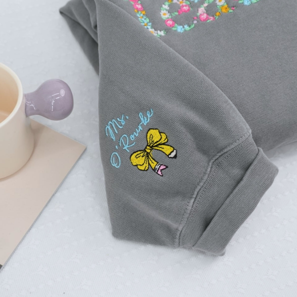 Individuell bestickte Engel- und Dämonenkatze-Kapuzenpullover für Paare