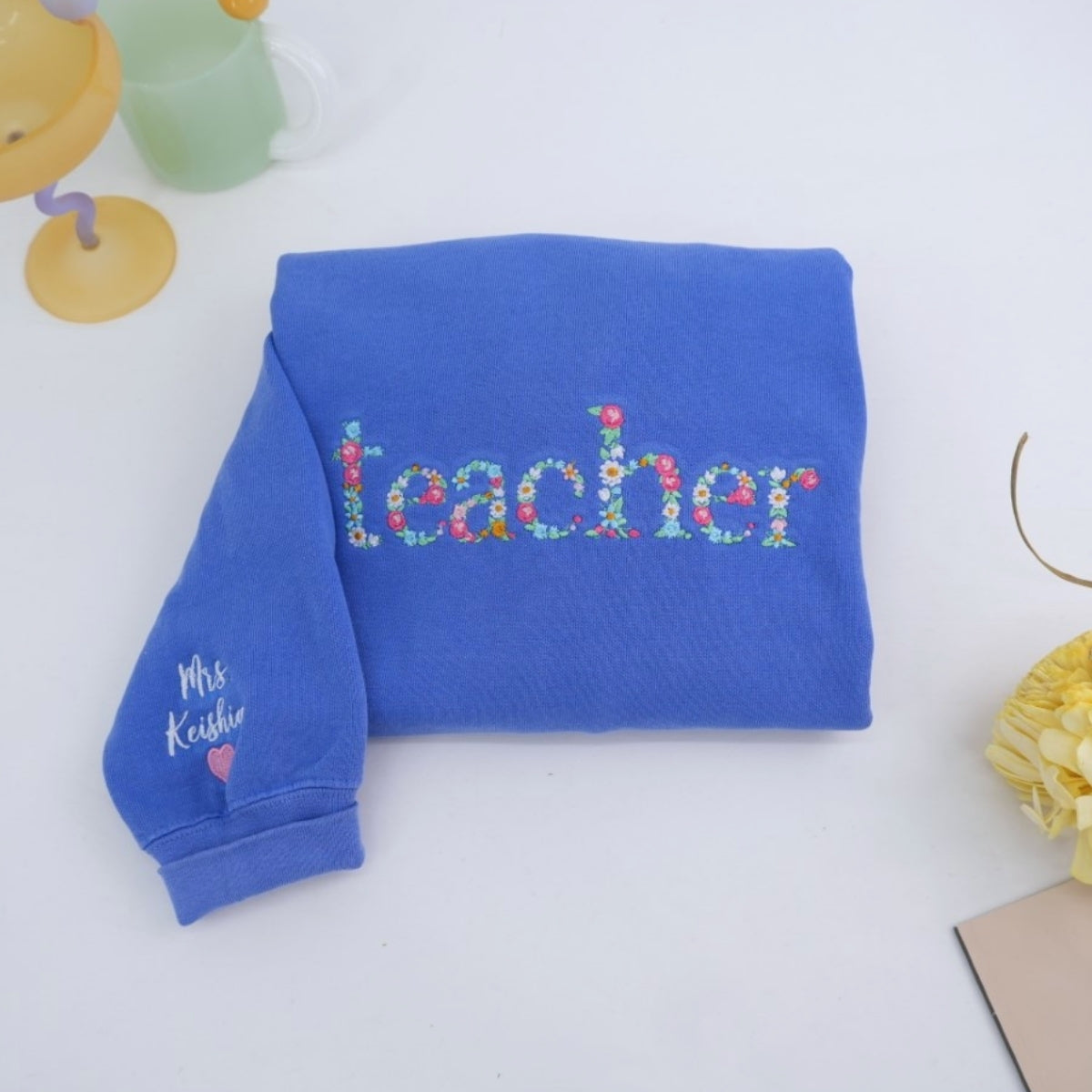 Individuell bestickte Engel- und Dämonenkatze-Kapuzenpullover für Paare