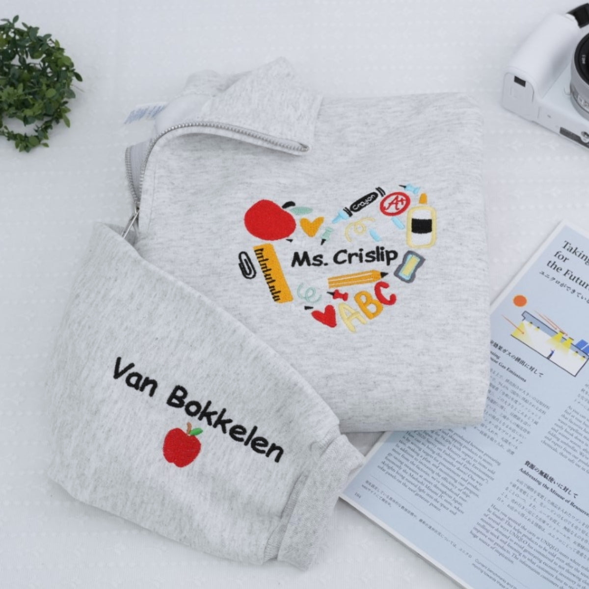 Sweats à capuche assortis brodés personnalisés avec ange et chat démon pour couples